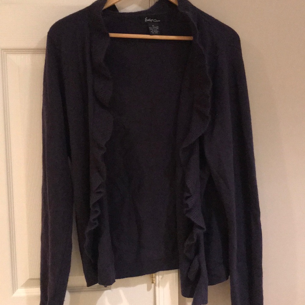 Dark purple cashmere sweater